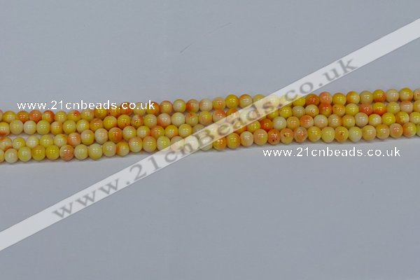 CMJ505 15.5 inches 4mm round rainbow jade beads wholesale