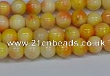 CMJ506 15.5 inches 6mm round rainbow jade beads wholesale