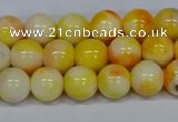 CMJ507 15.5 inches 8mm round rainbow jade beads wholesale