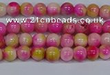 CMJ512 15.5 inches 4mm round rainbow jade beads wholesale