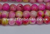 CMJ513 15.5 inches 6mm round rainbow jade beads wholesale