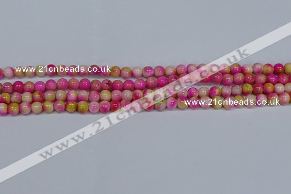 CMJ513 15.5 inches 6mm round rainbow jade beads wholesale