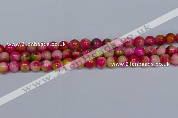 CMJ516 15.5 inches 12mm round rainbow jade beads wholesale