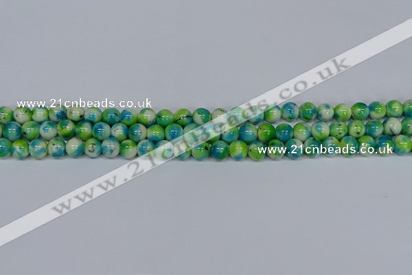 CMJ521 15.5 inches 8mm round rainbow jade beads wholesale