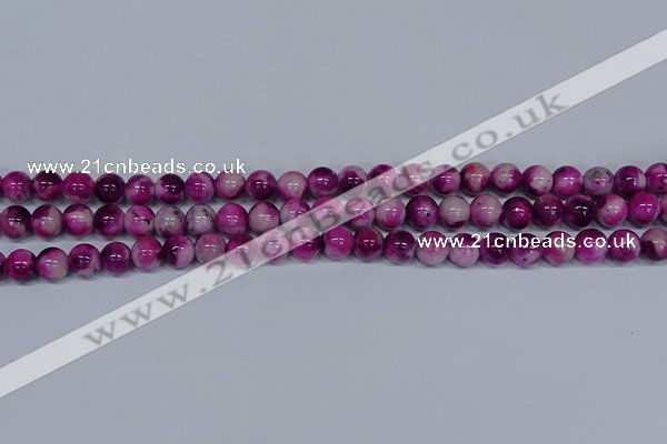 CMJ528 15.5 inches 8mm round rainbow jade beads wholesale