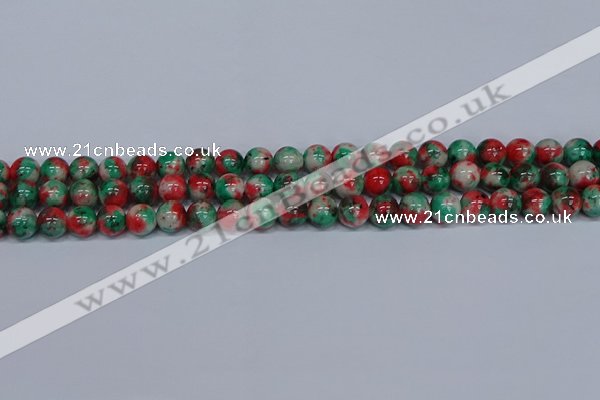 CMJ535 15.5 inches 8mm round rainbow jade beads wholesale
