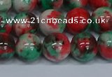 CMJ537 15.5 inches 12mm round rainbow jade beads wholesale