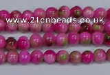 CMJ547 15.5 inches 4mm round rainbow jade beads wholesale