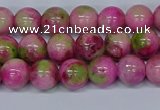 CMJ549 15.5 inches 8mm round rainbow jade beads wholesale