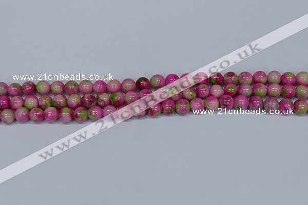 CMJ549 15.5 inches 8mm round rainbow jade beads wholesale