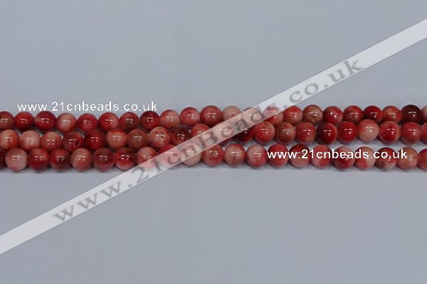 CMJ556 15.5 inches 8mm round rainbow jade beads wholesale