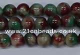 CMJ569 15.5 inches 6mm round rainbow jade beads wholesale