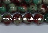 CMJ571 15.5 inches 10mm round rainbow jade beads wholesale