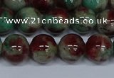 CMJ572 15.5 inches 12mm round rainbow jade beads wholesale