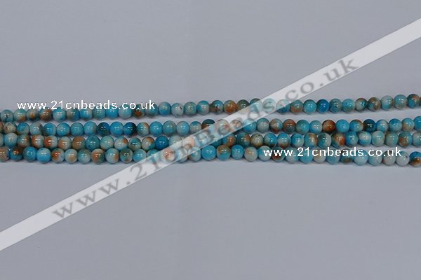 CMJ575 15.5 inches 4mm round rainbow jade beads wholesale