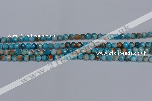 CMJ576 15.5 inches 6mm round rainbow jade beads wholesale