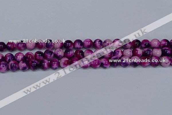 CMJ585 15.5 inches 10mm round rainbow jade beads wholesale