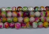 CMJ589 15.5 inches 4mm round rainbow jade beads wholesale