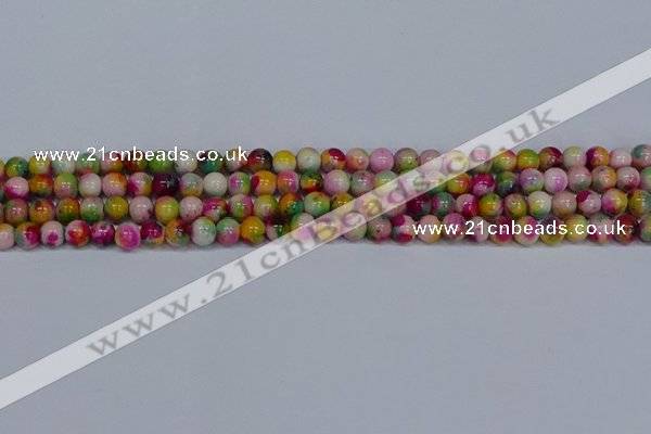CMJ590 15.5 inches 6mm round rainbow jade beads wholesale