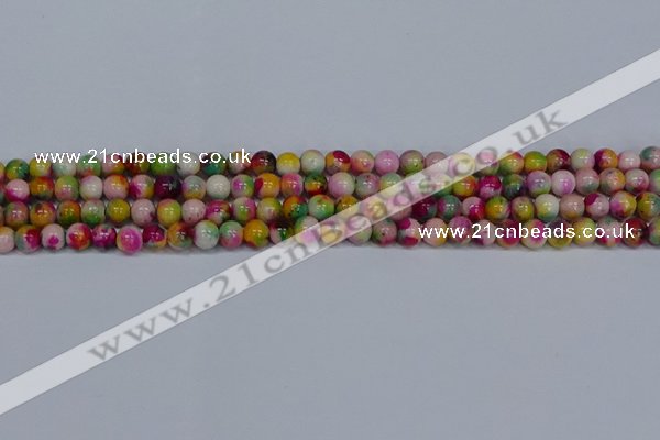 CMJ590 15.5 inches 6mm round rainbow jade beads wholesale