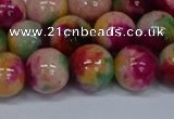 CMJ593 15.5 inches 12mm round rainbow jade beads wholesale