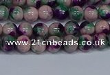 CMJ597 15.5 inches 6mm round rainbow jade beads wholesale