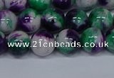 CMJ599 15.5 inches 10mm round rainbow jade beads wholesale