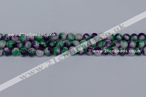 CMJ599 15.5 inches 10mm round rainbow jade beads wholesale