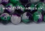 CMJ600 15.5 inches 12mm round rainbow jade beads wholesale