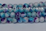 CMJ610 15.5 inches 4mm round rainbow jade beads wholesale