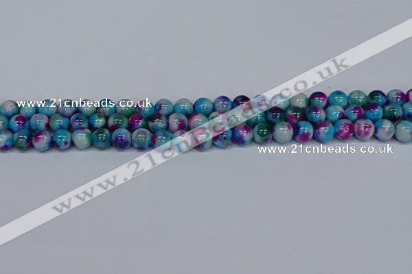 CMJ612 15.5 inches 8mm round rainbow jade beads wholesale