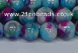 CMJ614 15.5 inches 12mm round rainbow jade beads wholesale