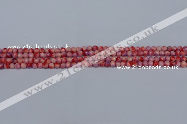 CMJ617 15.5 inches 4mm round rainbow jade beads wholesale