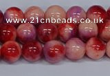 CMJ619 15.5 inches 8mm round rainbow jade beads wholesale