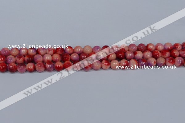 CMJ619 15.5 inches 8mm round rainbow jade beads wholesale