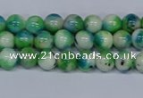 CMJ625 15.5 inches 6mm round rainbow jade beads wholesale