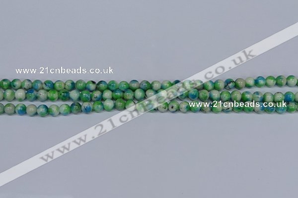 CMJ625 15.5 inches 6mm round rainbow jade beads wholesale