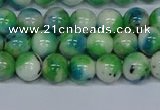 CMJ626 15.5 inches 8mm round rainbow jade beads wholesale