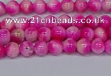 CMJ638 15.5 inches 4mm round rainbow jade beads wholesale