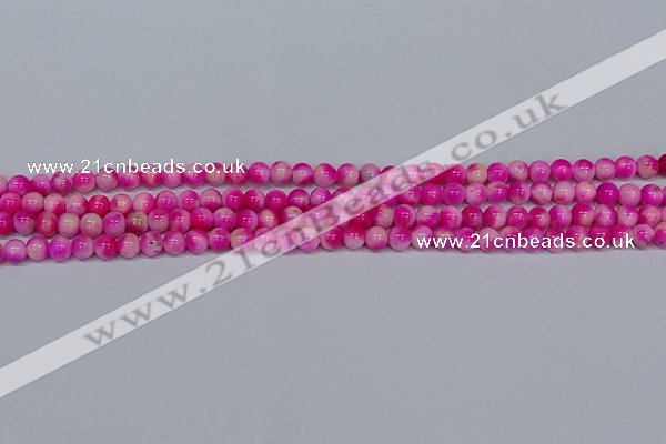 CMJ638 15.5 inches 4mm round rainbow jade beads wholesale