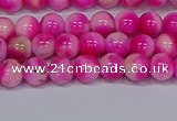 CMJ639 15.5 inches 6mm round rainbow jade beads wholesale