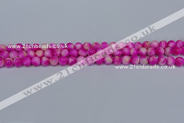 CMJ640 15.5 inches 8mm round rainbow jade beads wholesale