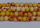 CMJ645 15.5 inches 4mm round rainbow jade beads wholesale