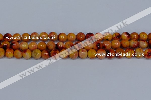 CMJ649 15.5 inches 12mm round rainbow jade beads wholesale