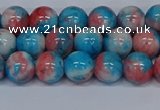 CMJ661 15.5 inches 8mm round rainbow jade beads wholesale