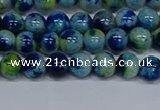 CMJ667 15.5 inches 6mm round rainbow jade beads wholesale