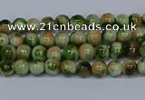 CMJ673 15.5 inches 4mm round rainbow jade beads wholesale