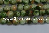 CMJ674 15.5 inches 6mm round rainbow jade beads wholesale