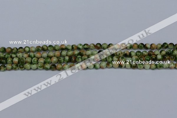 CMJ674 15.5 inches 6mm round rainbow jade beads wholesale