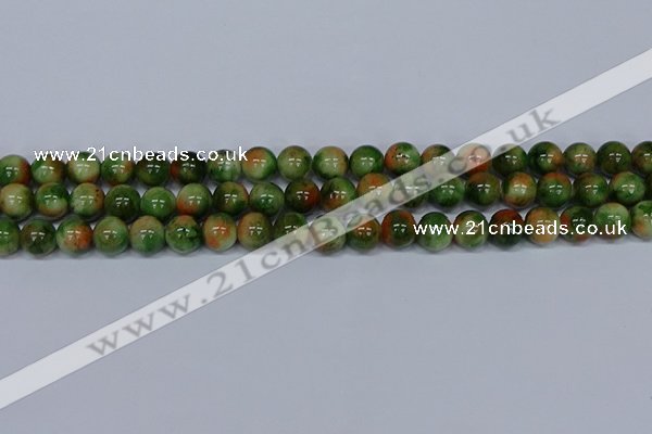 CMJ676 15.5 inches 10mm round rainbow jade beads wholesale